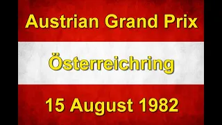 Turbos & Tantrums: 1982 Austrian Grand Prix