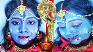 Kali puja special Shyama kali inspired makeup look।।