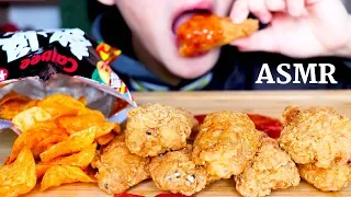 ASMR Eating Sounds | Fried Chicken + Chips (Crunchy CrispyEating Sound) | MAR ASMR