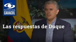 Entrevista a Iván Duque: el presidente plantea fórmulas para enfrentar la crisis