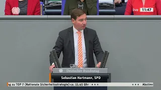 Nationale Sicherheitsstrategie I 16.6.2023 | Rede im Bundestag | Sebastian Hartmann