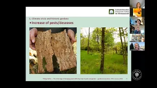 Recording webinar Trees in Historic Gardens in Climate Change