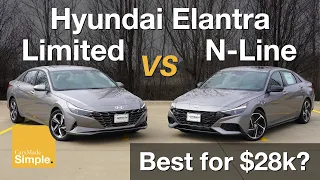 2023 Hyundai Elantra Limited vs N Line | Side by Side Trim Comparison!