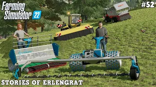 HAY & FORAGE DEMO DAY on the SLOPE! 🤩⛰️🚜💨 | Erlengrat | FS22 | Timelapse #52