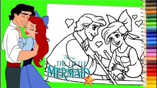 Coloring Pages Princess Ariel and Eric The Little Mermaid