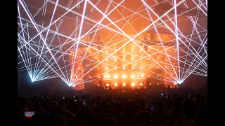 Festival with 7 Laserworld PL-30.000RGB Lasers, Showcontroller software and MadLaser laser mapping