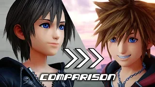 Kingdom Hearts 3 - Old and Updated Cutscenes Comparison - Main Story