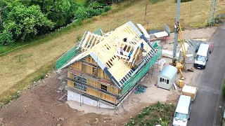 Hausbau in Zahmen - 4K Luftaufnahmen - 2022 2023