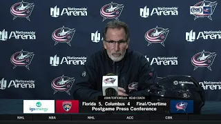 John Tortorella Postgame Interview vs. Panthers (Mar. 11, 2021)