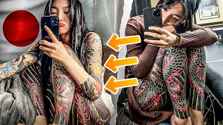 El TATUAJE tradicional JAPONÉS  se ve INCREÍBLE cuando SE TATÚA ASÍ 😳🇯🇵