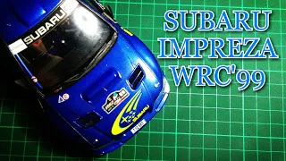 Building a realistic tiny tamiya Subaru Impreza WRC`99 1/24 in 10 minutes -step by step build