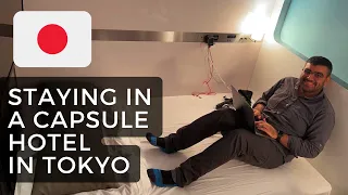 $25 CAPSULE HOTEL IN TOKYO! SPA, LOUNGE, TV WIFI