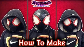 How To Make Miles Morales Mask With Paper | Diy Spider Man Mask from Across The Spider Verse