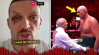 Oleksandr Usyk LEAKS AUDIO Of John Fury, Tyson Fury & Referee To Favour Fury In The Ring