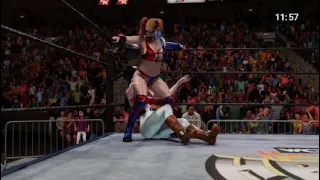 (REQUEST) HOT HARLEY QUINN VS HANNAH DUNDEE ( iron man submission match)
