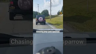 chasing Jeep-Jack Sparrow