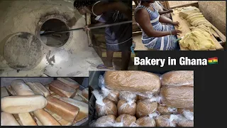 A Ghanaian bakery|| The most common bread in Ghana|| How Ghana bread is made 🇬🇭🇬🇭🇬🇭!