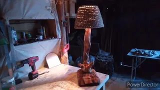 Светильник из дерева своими руками