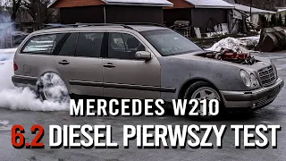 Pierwszy test W210 6.2 Diesel i OM606 W124