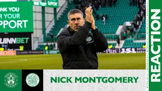 Hibernian 0 Celtic 0 | Nick Montgomery's Reaction | cinch Premiership