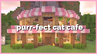 Minecraft: How to Build a Cat Cafe - Survival
