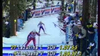 1989 WSC Lahti 30 km F VAELBE LAZUTINA MATIKAJNEN