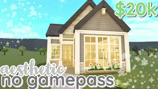 20k bloxburg house NO GAMEPASS | build tutorial w/ VOICE