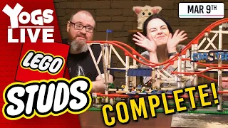 ROLLERCOASTER COMPLETION AND BATMOBILE BUILD PART 2! - Studs w/ Simon & Nina-Serena! - 09/03/20