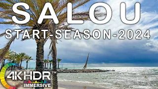 ☀️ SALOU 🏝️| INICIO de TEMPORADA TURISTICA de este año en SALOU Tarragona 🌊 ABRIL 2024 [ 4k - HDR ]