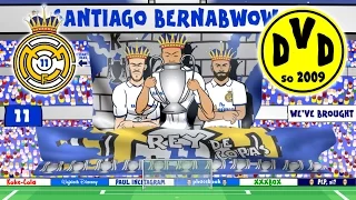 Real Madrid vs Dortmund 2-2 (Parody Champions League 2016 goals and highlights)