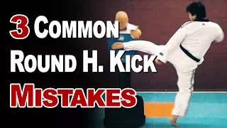 3 Common Taekwondo Roundhouse Kick MISTAKES | TaekwonWoo How to