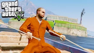 GTA 5 ESCAPING ALCATRAZ! NEW PRISON ESCAPE! (GTA 5 Mods)