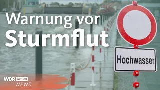 Überschwemmung an der Ostsee: Sturmflut setzt Straßen unter Wasser | WDR Aktuelle Stunde