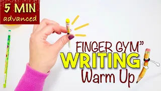 ADVANCE FINGERS WARM UP with Pencil l Writing Exercise Routine for kids and adults