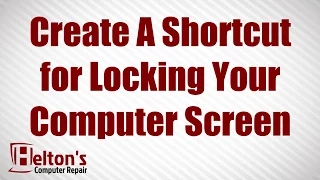 Create a Shortcut to lock your Computer on Windows 7