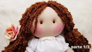 tutorial para hacer una Muñeca de trapo llena de Amor / haz tus propios juguetes de tela PARTE 1/3