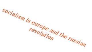 Socialism in europe and the russian revolution , chapter 2 , history , social science , class 9th