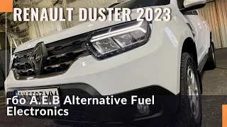 Renault Duster 2023 та газобалонне обладнання AEB Alternative Fuel Electronics. Вироблено в Італії.