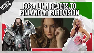 Rosa Linn reacts to Finland at Eurovision | Eurovision Hub