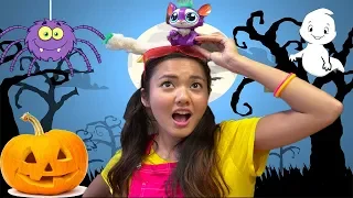 Halloween Trick or Treat Costumes with Lil Gleemerz Mattel Toys | Face Reveal Ellie Sparkles