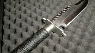 Recreating The Screen Used Knife From The Movie COMMANDO Video 7