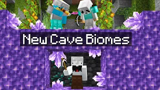 Minecraft Manhunt in the NEW 1.17 Cave Update...