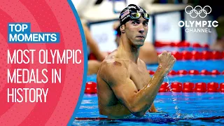 Athletes with the most Olympic Medals ever! | Top Moments