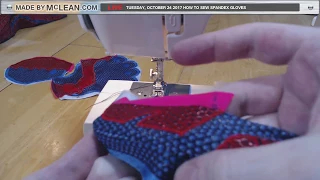 Made by McLean Live- How To Sew Spandex Gloves