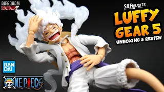 LUFFY GEAR 5 One Piece SH Figuarts é incrível! Unboxing e Review BR