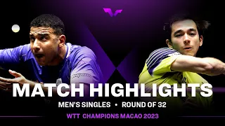 Omar Assar vs Hugo Calderano | MS R32 | WTT Champions Macao 2023