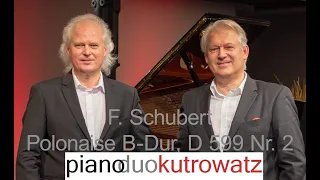 Franz Schubert POLONAISE B-Dur, D 599 Nr. 2, op. 75/2,  - PianoDuo Kutrowatz