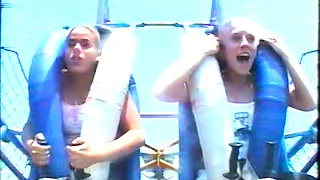 Ashley & Candi, June 25th 2003! Second sling shot ride @ darien lake!
