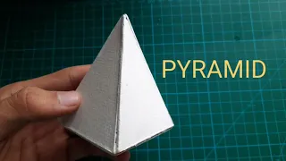 How to make pyramid with mountboard or cardboard / easyway to make pyramid / Geometricalshapes