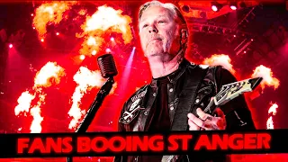 JAMES HETFIELD REACTION WHEN THE CROWD BOOS ST ANGER LIVE (2022) #METALLICA